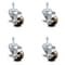 Service Caster 3 Inch High Temp Phenolic Swivel 12mm Threaded Stem Caster Set with Brake SCC-TS20S314-PHRHT-TLB-M1215-4 - alternate 3